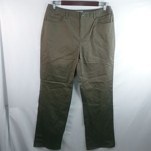 Talbots Stretch 10 31x31 Mocha Khaki Chinos Pants